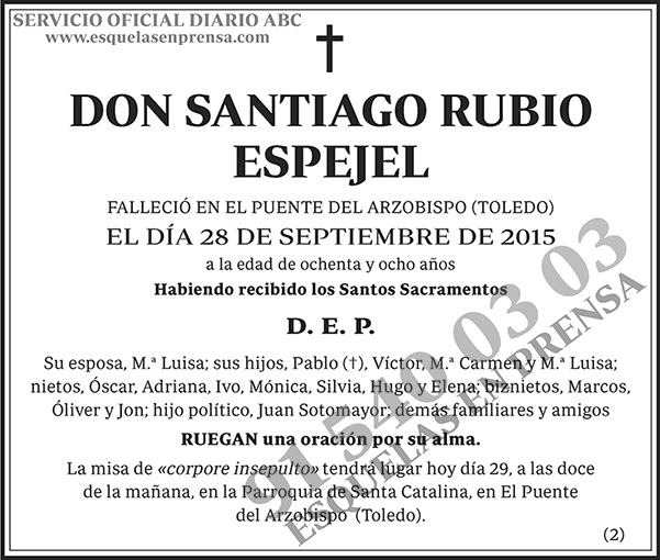 Santiago Rubio Espejel